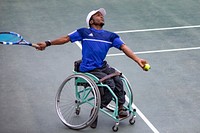 Wheelchair Tennis SA - Development Tournament at Polokwane, South Africa, 2 January 2019. Original public domain image from Flickr