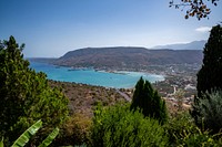 Secretary of State Michael R. Pompeo has lunch with Greek Prime Minister Kyriakos Mitsotakis on Crete, Greece, on September 29, 2020. [State Department Photo by Ron Przysucha/ Public Domain]. Original public domain image from Flickr