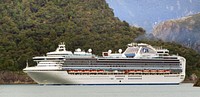 Diamond Princess cruise ship. Original public domain image from Flickr