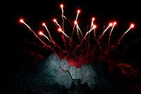 Mount Rushmore Fireworks Celebration at the Mount Rushmore National Memorial in Keystone, S.D. Original public domain image from Flickr