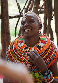 Kenyan woman. Original public domain image from Flickr