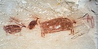 Rock Art in Horseshoe Canyon. Original public domain image from Flickr