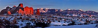 La Sal Alpenglow. Original public domain image from Flickr