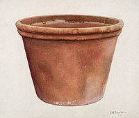 Flower Urn (1935&ndash;1942) by Clarence W. Dawson. Original from The National Galley of Art. Digitally enhanced by rawpixel.