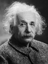 Albert Einstein portrait, famous physicist. Unknown location, unknown date