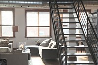 Industrial loft apartment. Free public domain CC0 photo.