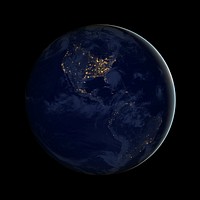 Planet Earth, world image. Free public domain CC0 photo