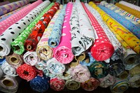 Textile rolls. Free public domain CC0 photo.