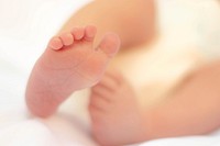 Tiny baby feet. Free public domain CC0 photo.