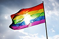 Pride flag, LGBTQ. Free public domain CC0 photo.