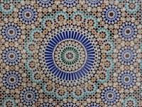 Vintage mosaic tiles. Free public domain CC0 photo.