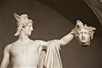 Closeup on Perseus with the Head of Medusa. Free public domain CC0 image.