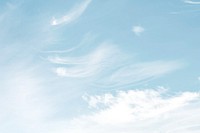 Blue sky background with clouds. Free public domain CC0 photo.