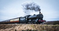 Steam train. Free public domain CC0 photo.