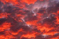 Beautiful sunset sky background. Free public domain CC0 photo.