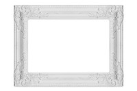 Vintage picture frame sticker, wall decor isolated image psd