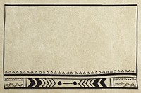 Bohemian style psd line border frame