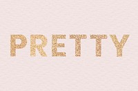 Glittery pretty typography wallpaper background