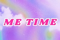 Purple Me Time aesthetic typography wallpaper