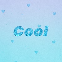 Cool glitter word font