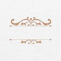 Bronze classy frame ornaments vector vintage