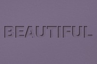 Beautiful text typeface paper texture