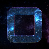 Psd letter O galaxy effect typography blue font