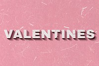 3D Valentines pink word paper font typography wallpaper