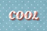 Cool word cute vintage typeface