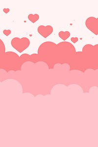 Lovely pink background with hearts blank space