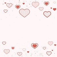 Lovely background with red hearts blank space