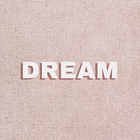 Dream word art typography font