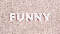 Funny word shadow font typography 