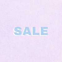 Sale word pastel fabric texture