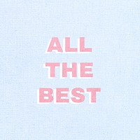 All the best typography word