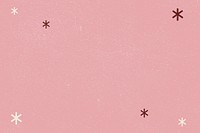 Snowflake pattern on pink background