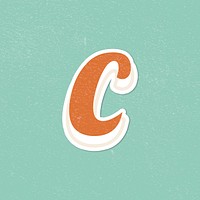  Letter C handwriting font lettering