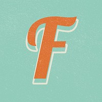 Letter F handwriting font lettering