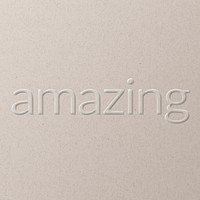 Amazing embossed text white paper background