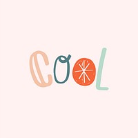 Cool typeface vector doodle font hand drawn