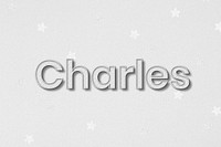 Charles male name lettering typography