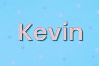 Kevin male name typography text