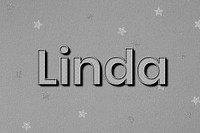 Linname polka dot lettering font typography