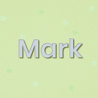 Polka dot Mark name typography