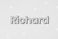 Richard male name lettering typography