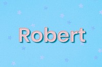 Robert male name typography text