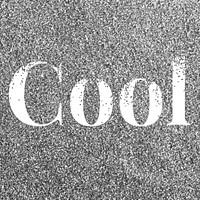 Sparkle cool glitter word art typography