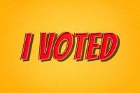 I voted comic retro lettering illustration