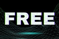 Dark neon grid free futuristic bold font