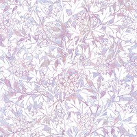 Vintage flora holographic vector pattern  remix from artwork by William Morris